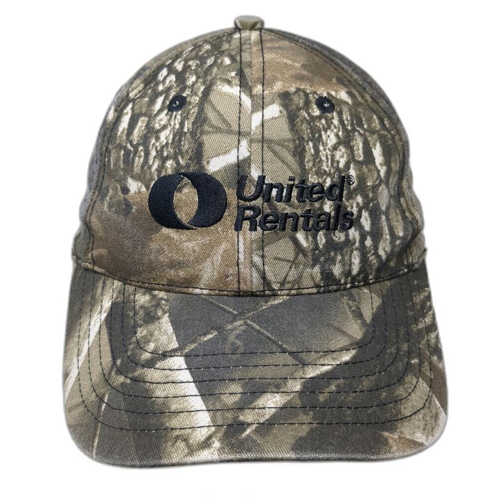 K-Products United Rentals Baseball Cap Brown Camo One Size Adjustable Logo Hat